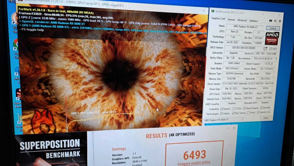 Placa video Sapphire Radeon RX 6600 XT PULSE, 8GB GDDR6 –ca noua