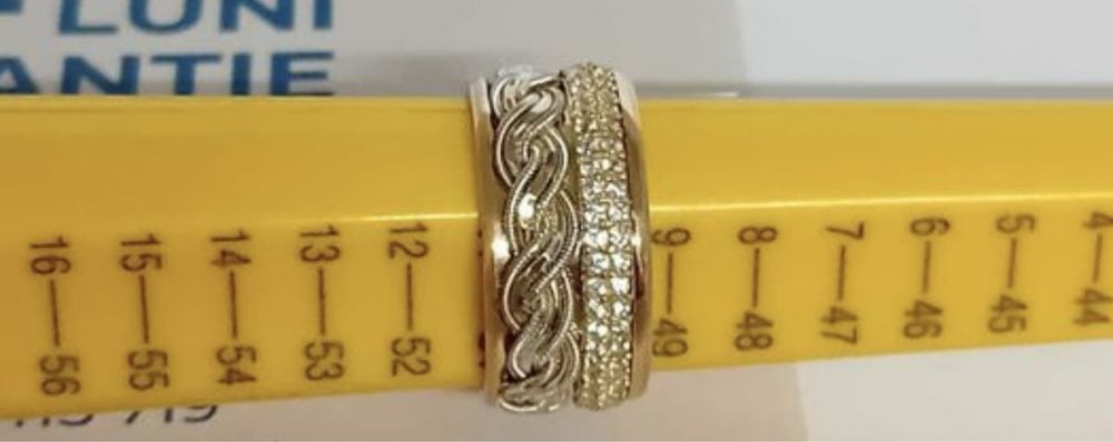 Verigheta aur 14k model deosebit, se poate purta si ca inel .