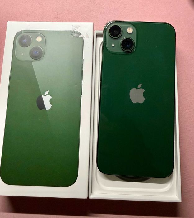 iPhone 13, 128Gb, Green, Cutie + accesorii