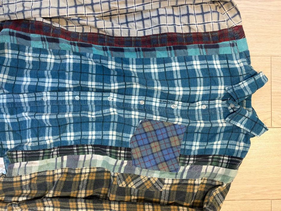 Needles Patchwork Checkered Button Up Shirt