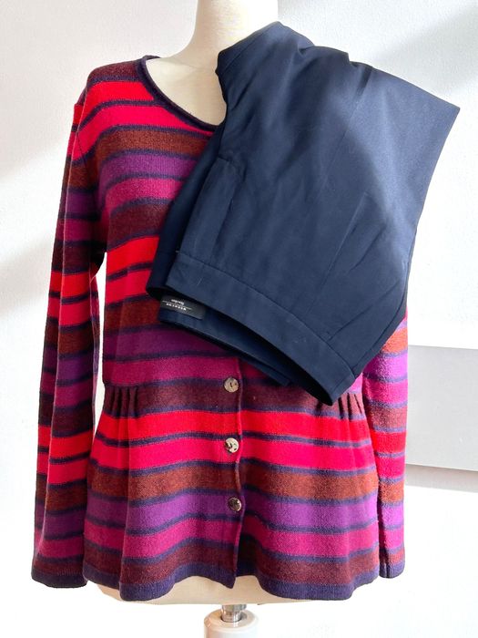 Weekend Maxmara елегантен панталон и вълнена цветна жилетка Mansted