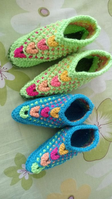 Вязанные женские следки