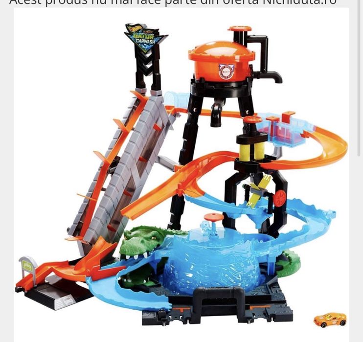 Set de joaca Hot Wheels City - Ultimate Gator Car Wash