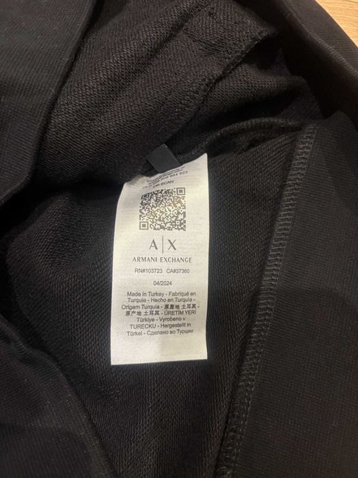 ARMANI EXCHANGE оригинален суичър, черна, Размери: XXL