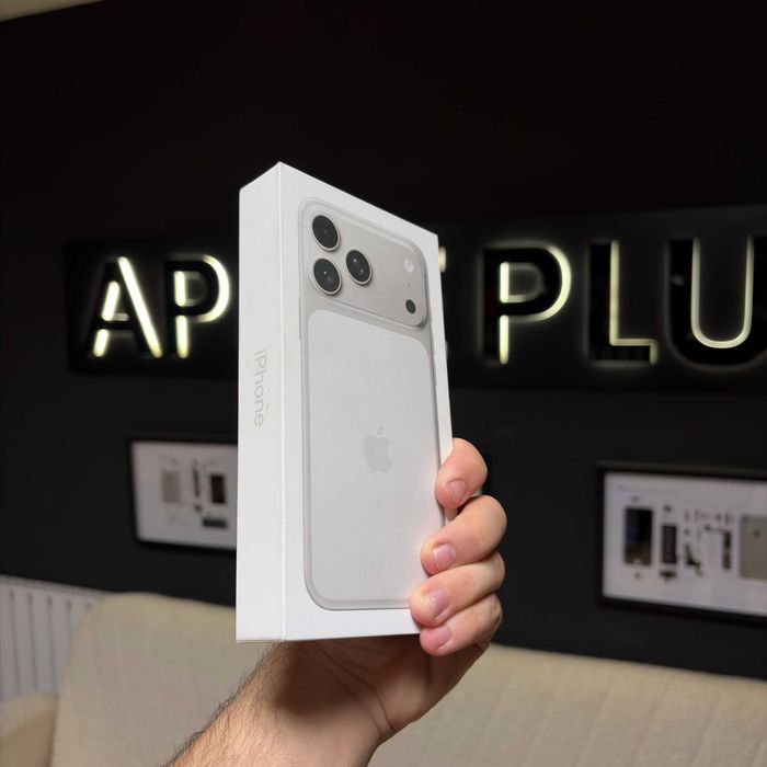 iPhone 17 Pro Max 256Gb Silver Nou/Sigilat + 24 Luni Garanție/ Apple Plug
