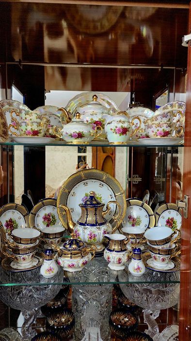 Чайный сервиз "Букет цветов" Чехия. Дёшево !