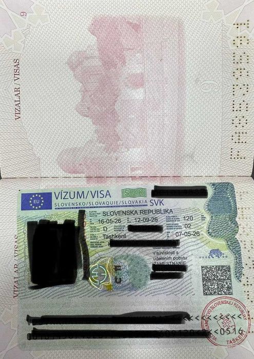 Виза в Словакию и Израиль
