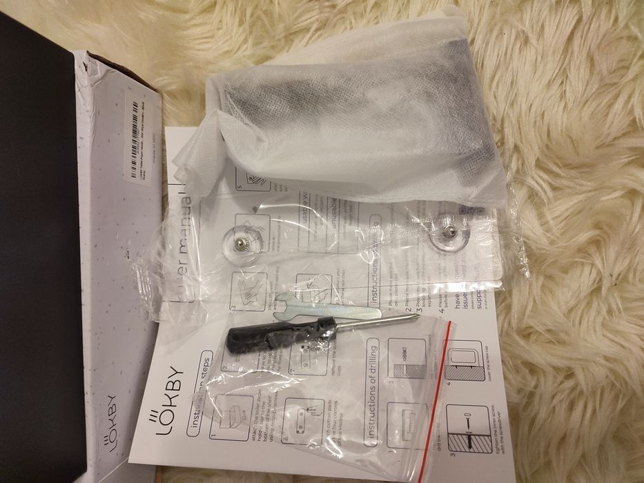 Suport hartie igienica cu raft culoare negru