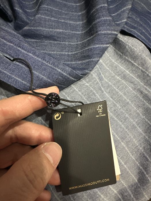 Рубашка из хлопка. Массимо Дутти. Massimo Dutti. Оригинал.