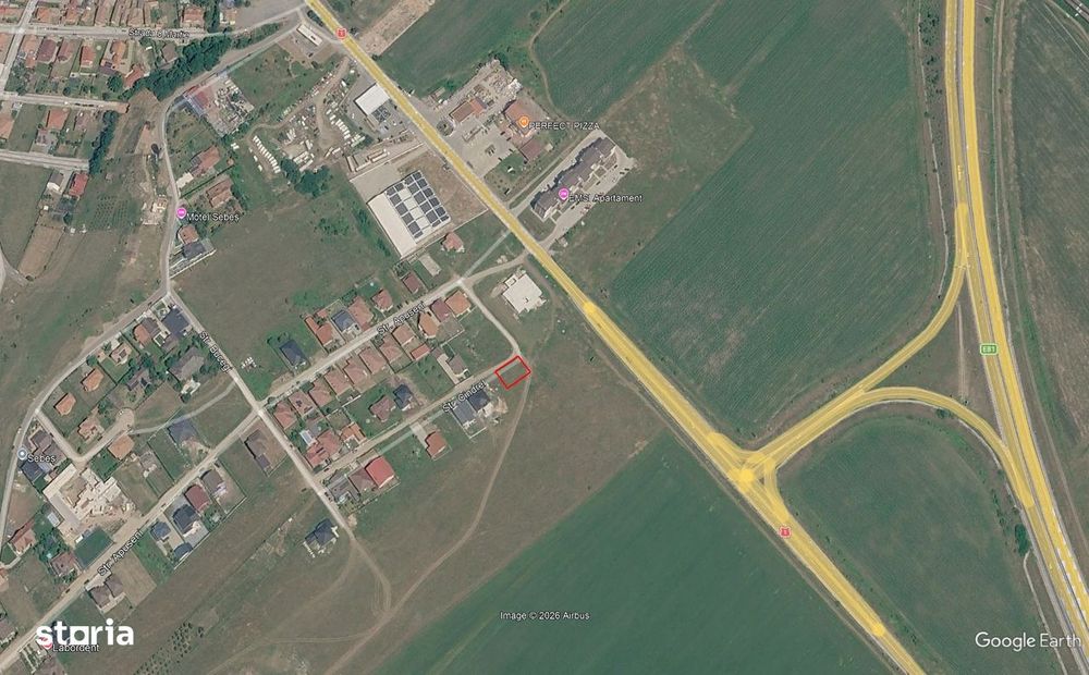 Teren De Vanzare In Sebes, Zona Motel, 452 mp
