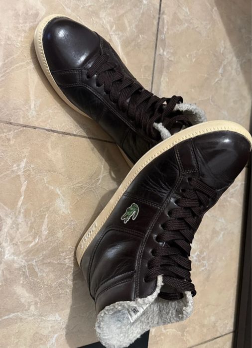 Ghetuțe Lacoste unisex maro, măsura 39,5