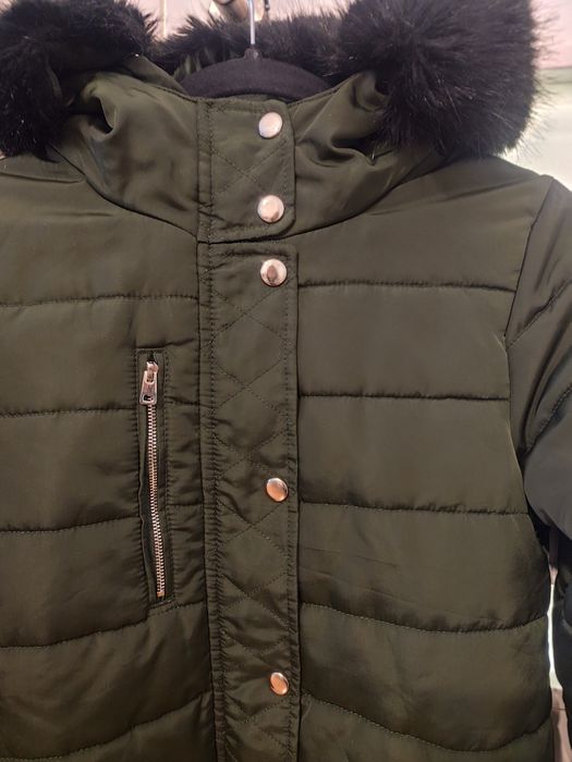 Тъмнозелено зимно яке XS-S