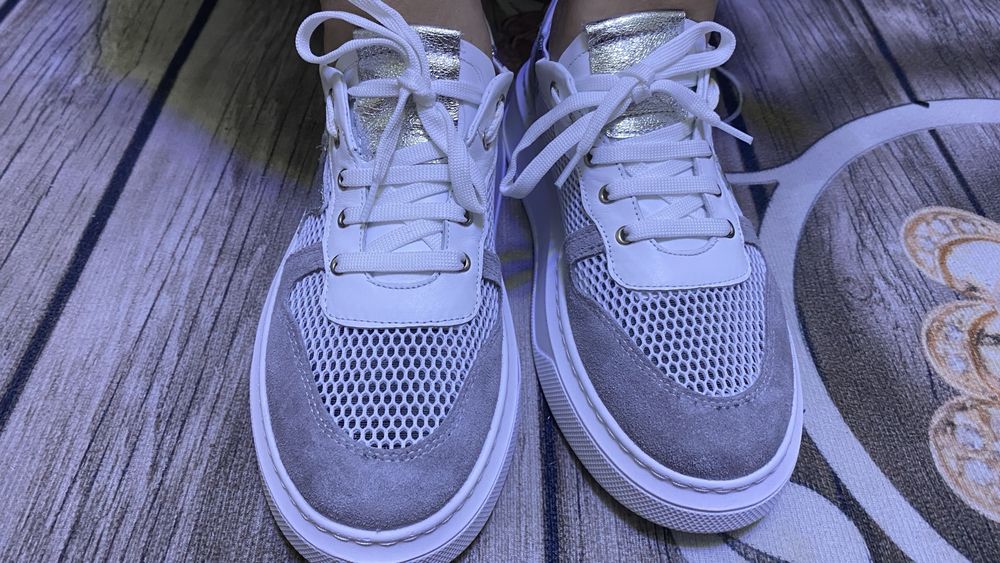 Турецкие кожаные кросовки