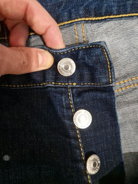 Dsquared2 blugi originali, marimea 48, straight fit dark blue