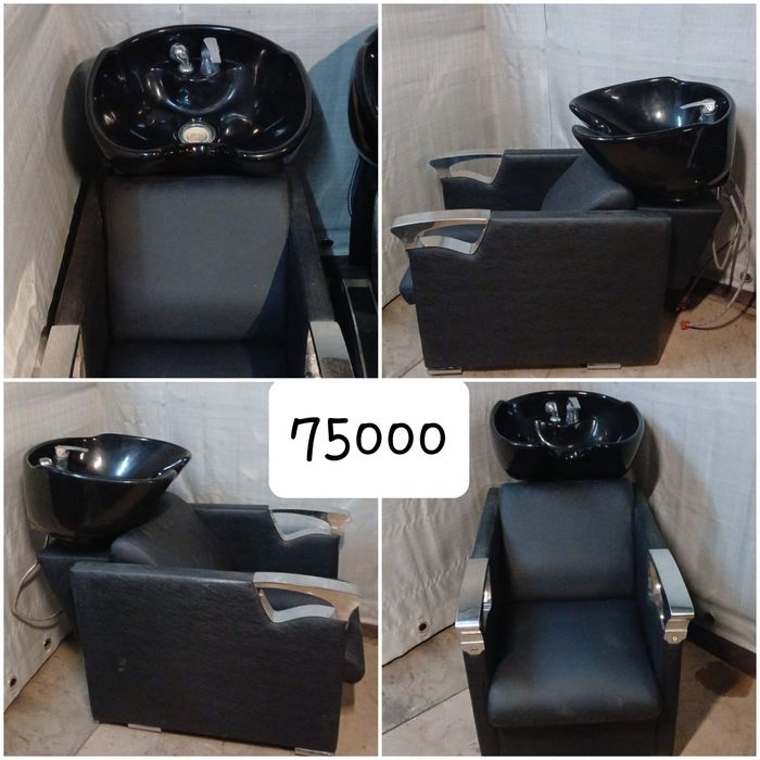 Барбер кресла б.у  Алматы. Мойка для головы, оборудование для салона