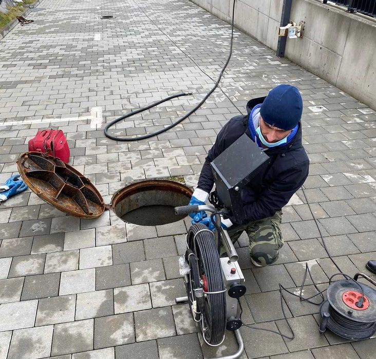 Vidanjare Desfundare Inspectie Conduct Teava Baie Bucatarie Canalizare