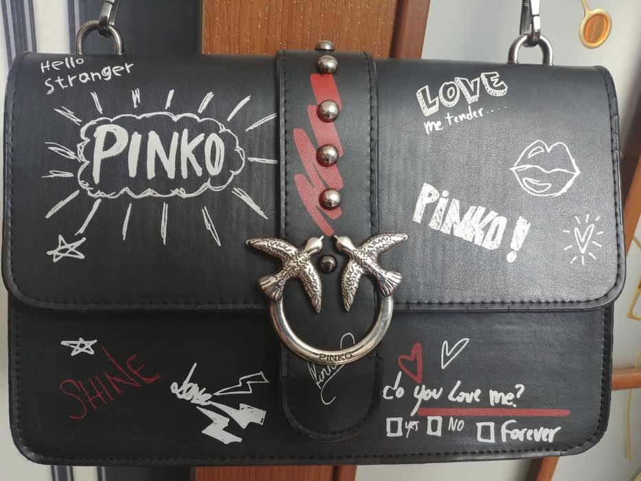 Продаю Сумка Pinko love graffiti чёрная