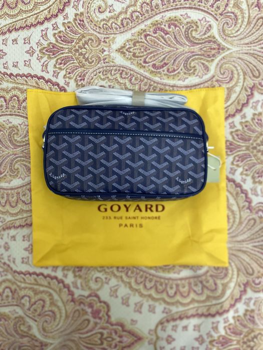 Темно синяя барсетка Goyard