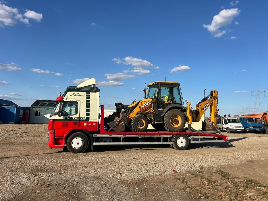 Tractari Auto ROSIORI DE VEDE transport buldoexcavator Combina remorca