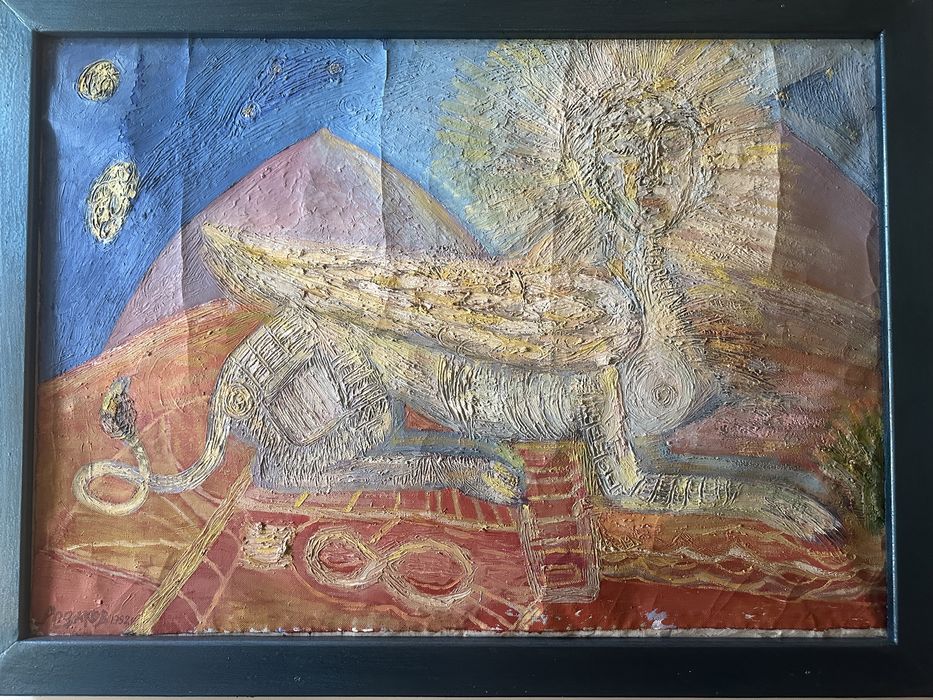 Картина художника Айбека Розакова (из Алматы) 1992 года. 107х76 см
