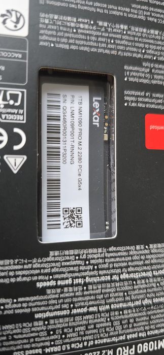 SSD 14000 MB/s Lexar Professional NM1090 PRO 1TB PCI Express Gen 5 x4 M.2 2280 m2