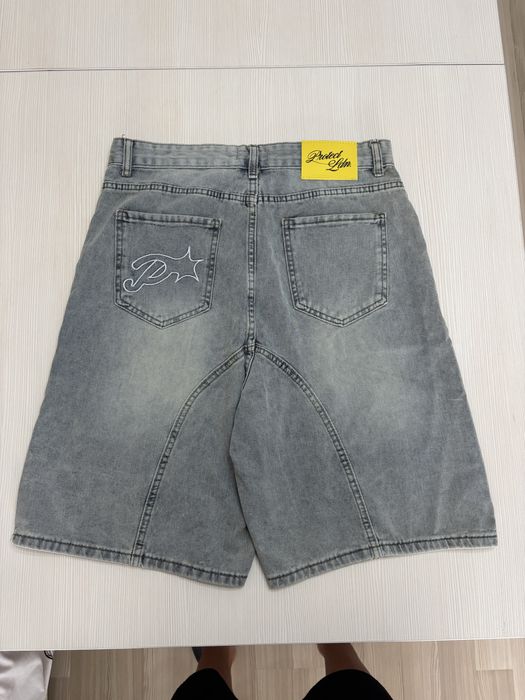 Blugi Scurti Gri Baggy