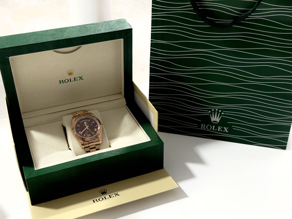 Ceas Rolex Day Date Chocolate Full Box