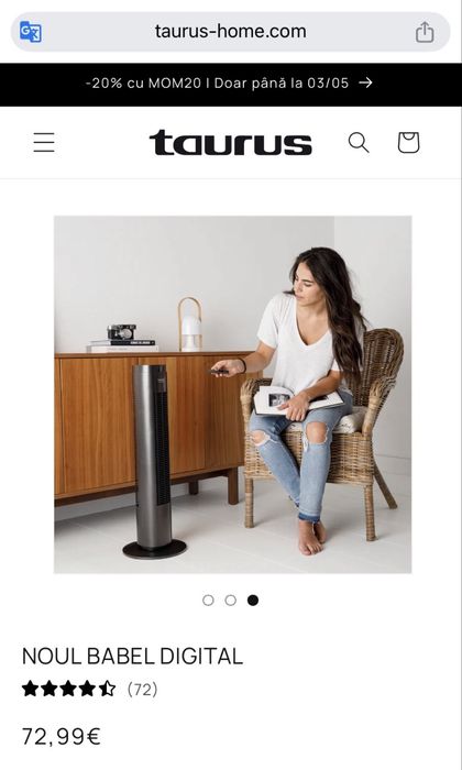 Ventilator TAURUS turn New Babel