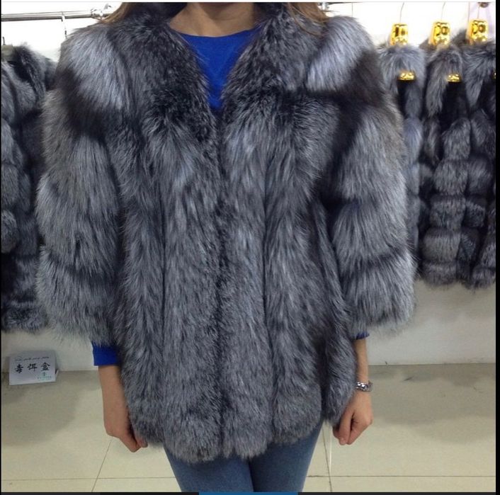 Чернобурка шуба модная