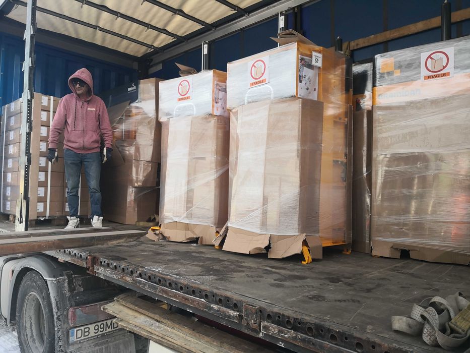 Prese de balotat deseuri din carton,folie,textile