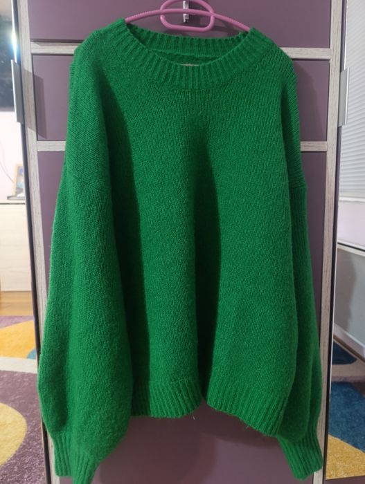 Топъл актуален пуловер М/Л