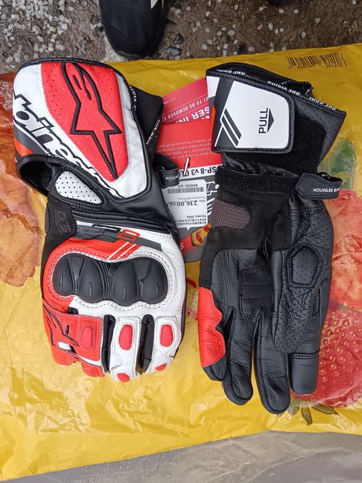 Кожени мото ръкавици Алпинстарс чисто нови