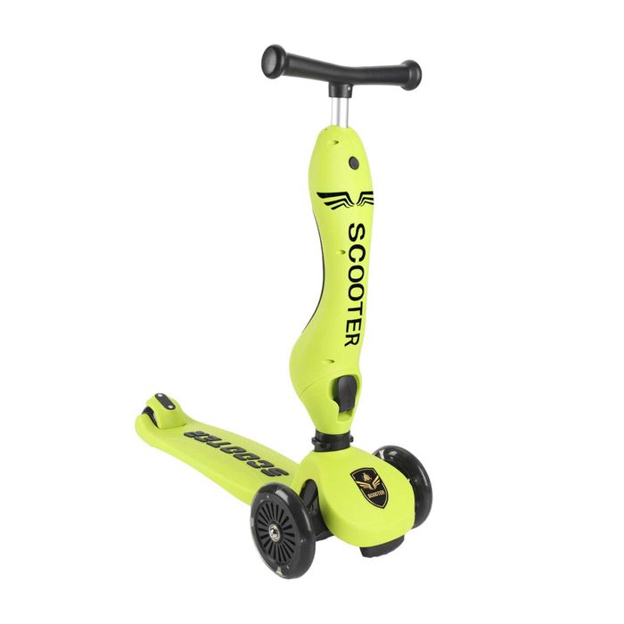 Trotineta 2in1 transformabila in tricicleta,ajustare3 dimensiuni,verde