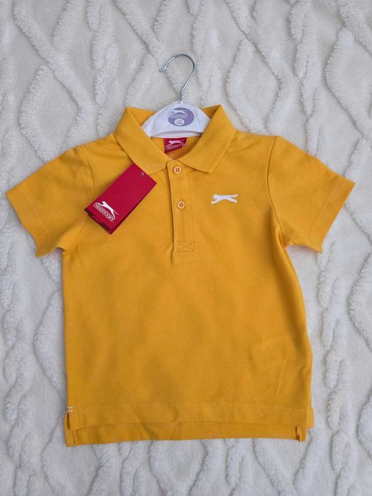 Детска тениска с яка Slazenger