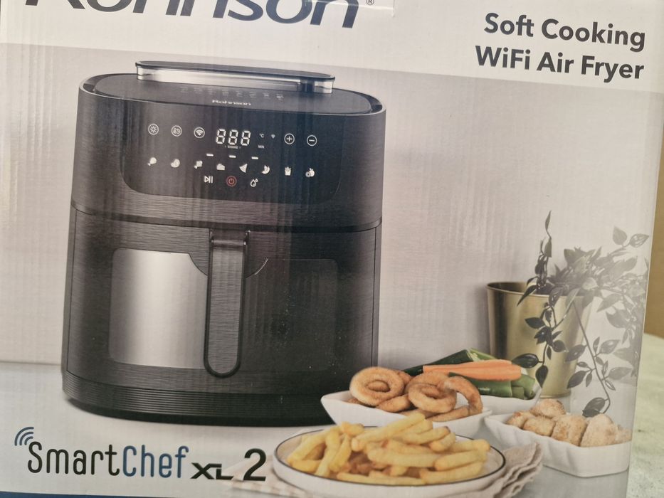 Friteuza cu aer cald si tehnologie Wi-Fi, Rohnson R2858 SmartChef XL 2