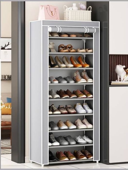 Стеллаж для обуви, 7 и 9 этажей, с защитным чехлом