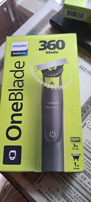 Aparat PHILIPS OneBlade 360 plus 2 rezerve