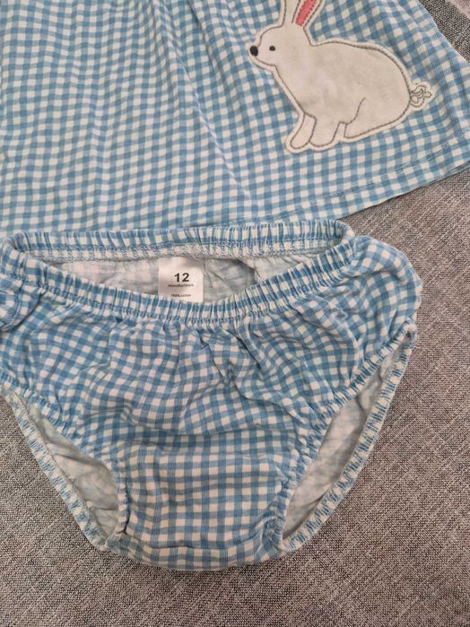 Летний комплект на девочку 12 месяцев