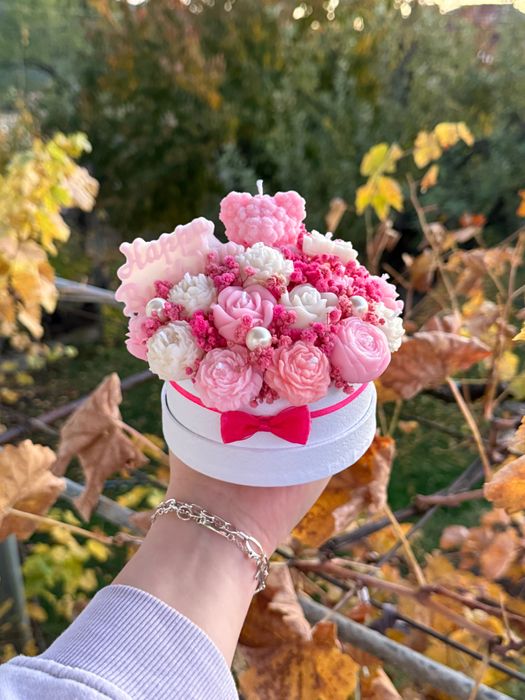 Ароматни букети от соеви свещи