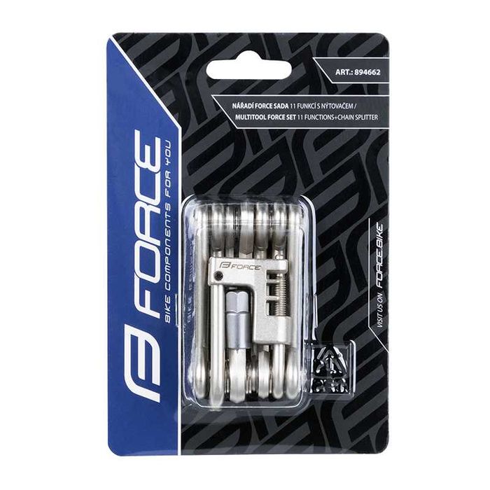 Многофункционален инструмент за велосипед FORCE ECO - 11 функции