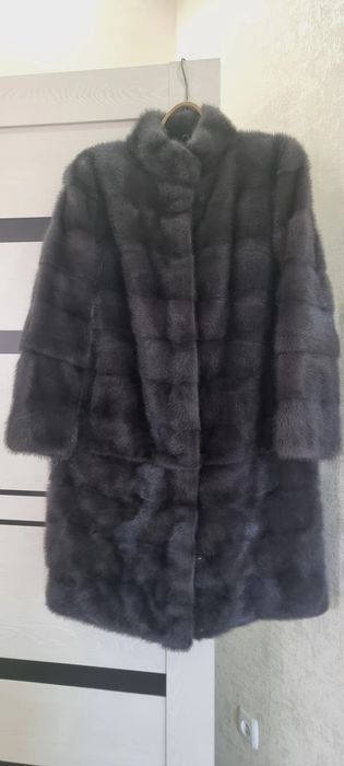 Шуба норковая цвет графит