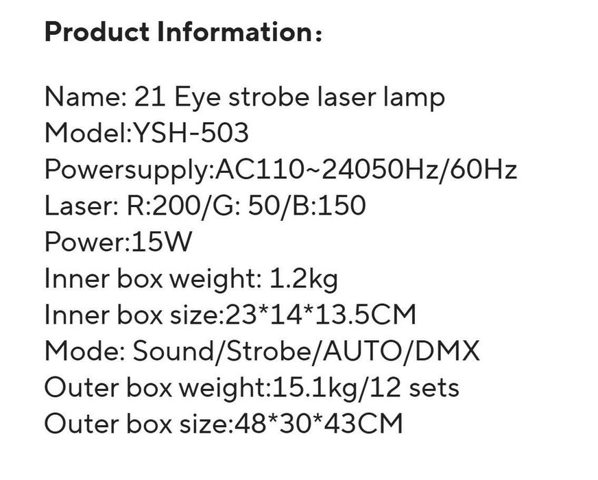 Vand laser disco Rosu albastru si verde