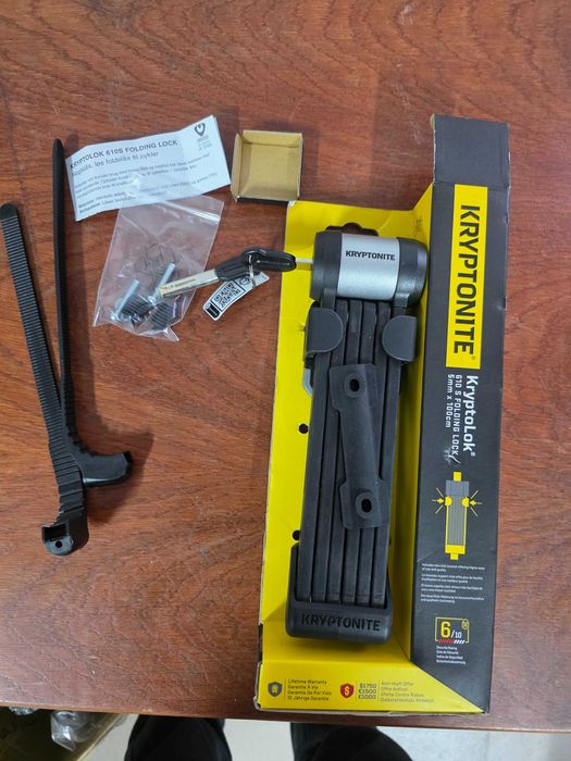 Antifurt de bicicleta Kryptonite Kryptolok 610 S cu suport