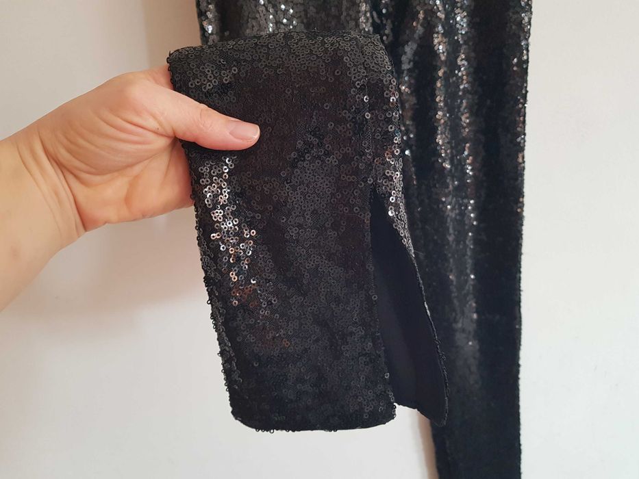 Клин с пайети H&M, р.XS, нов, с етикет