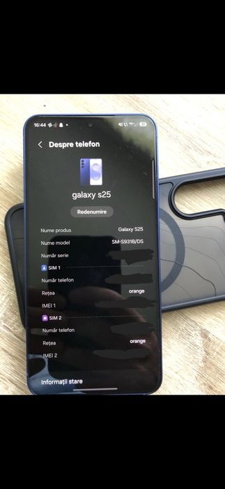 Vând Samsung Galaxy S25 128GB Navy Blue + Samsung Galaxy Watch 4 – Stare excelentă! Garanție 12 luni!