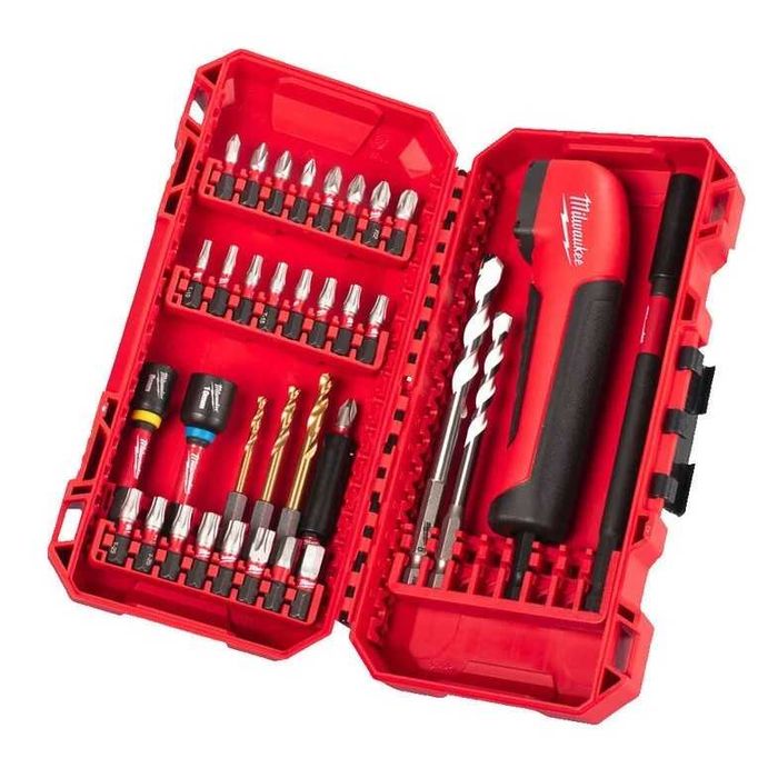 Накрайници комплект с ъглова приставка Milwaukee , 35 части