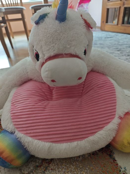 Плюшен фотьойл за деца Еднорог, Детско плюшено столче