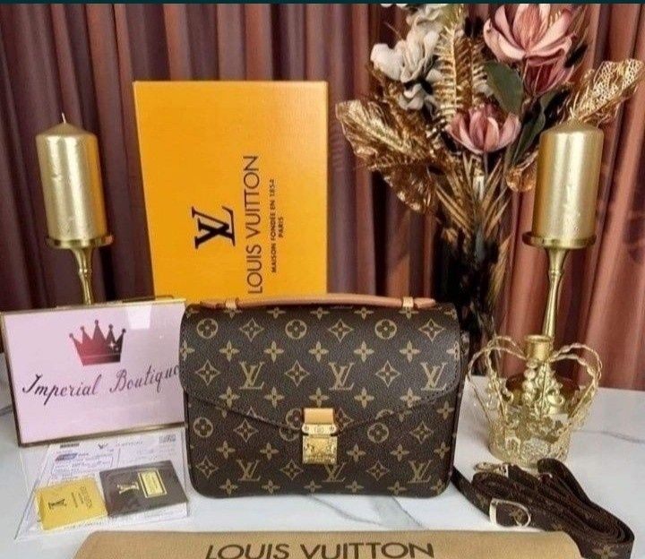 Set Louis Vuitton, geanta și portofel, saculet, etichetă incluse
