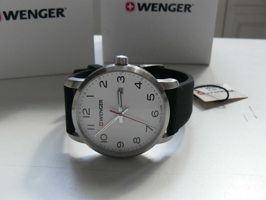 Ceas Barbati Elvetian WENGER 01.1641.103 Quartz Original Nou In Cutie