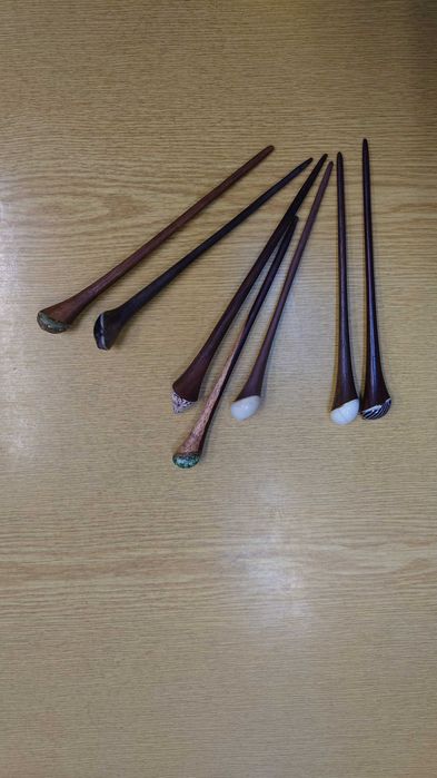 700бр / Дървени фуркети за коса на едро